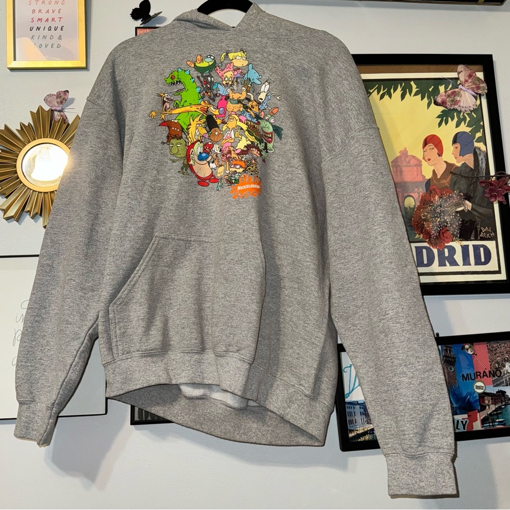 Graphic Grey Men's Sweater - Picture 1 of 13